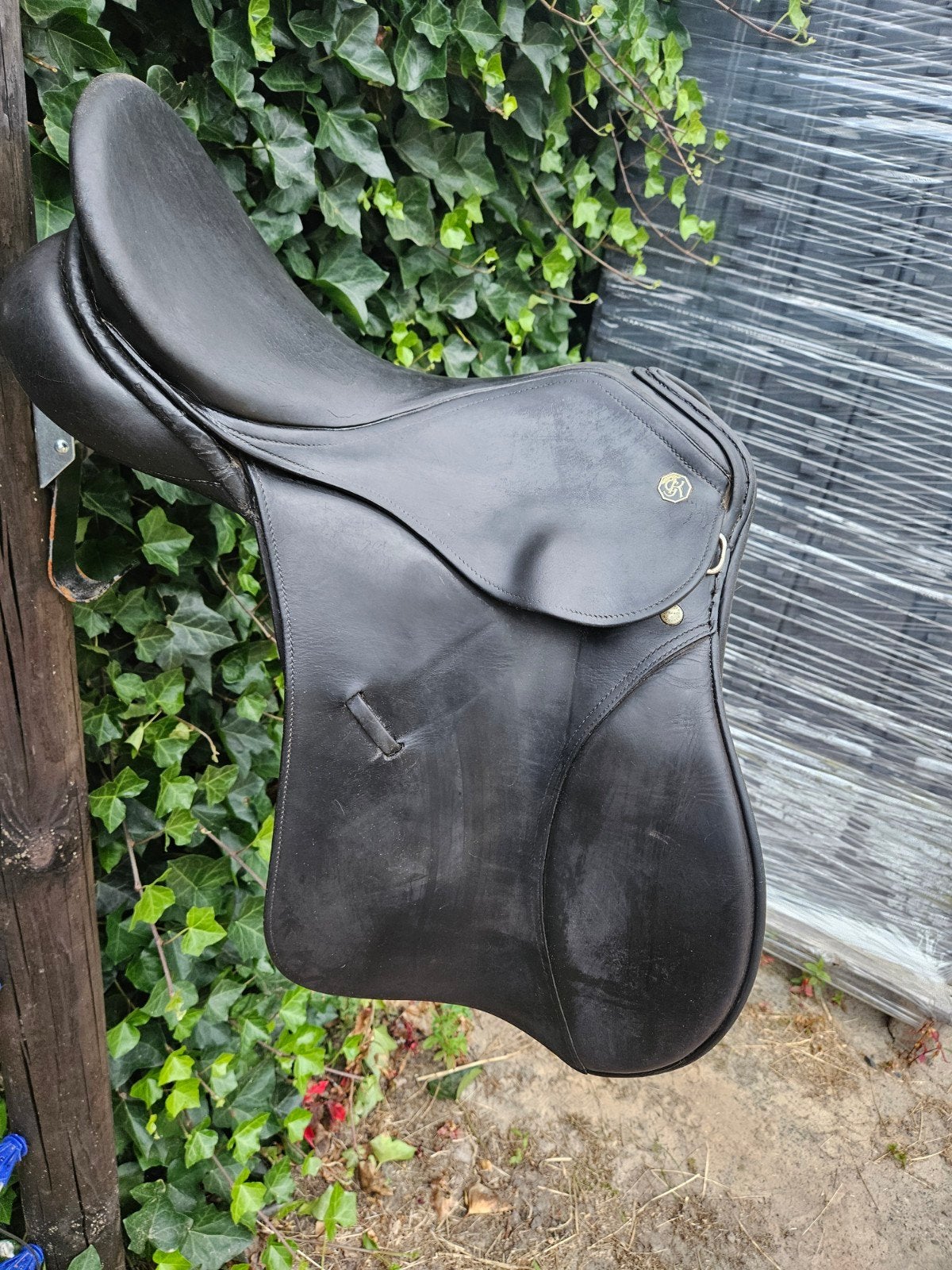 kieffer Aachen 16,5 inch ponyzadel, Dieren en Toebehoren, Paarden en Pony's | Zadels, Gebruikt, Dressuur, Wijd, Ophalen of Verzenden