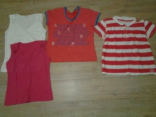 t-shirts, zaalsportschoenen,broek,fietslichtjes pedalen ,ea, Overige kleuren, Maat 42/44 (L), Ophalen of Verzenden, Zo goed als nieuw