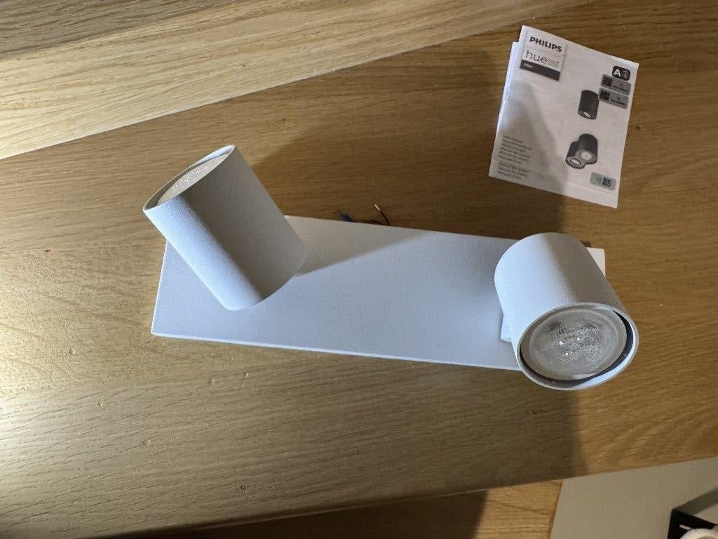 Philips Hue Runner dubbele spot wit – White Ambiance, Gebruikt, GU10, Ophalen of Verzenden, LED