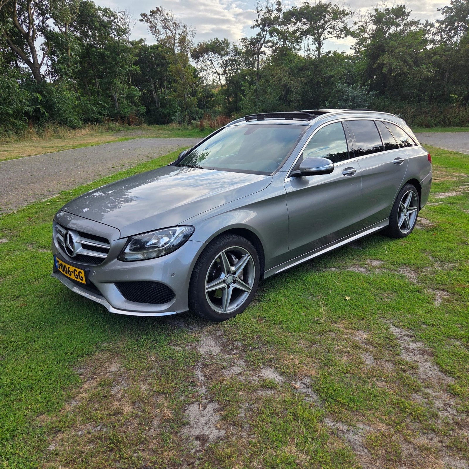 Mercedes-Benz C-Klasse 2.0 C200 Estate AUT 2015 Grijs, Achterwielaandrijving, 1800 kg, Zwart, 4 cilinders