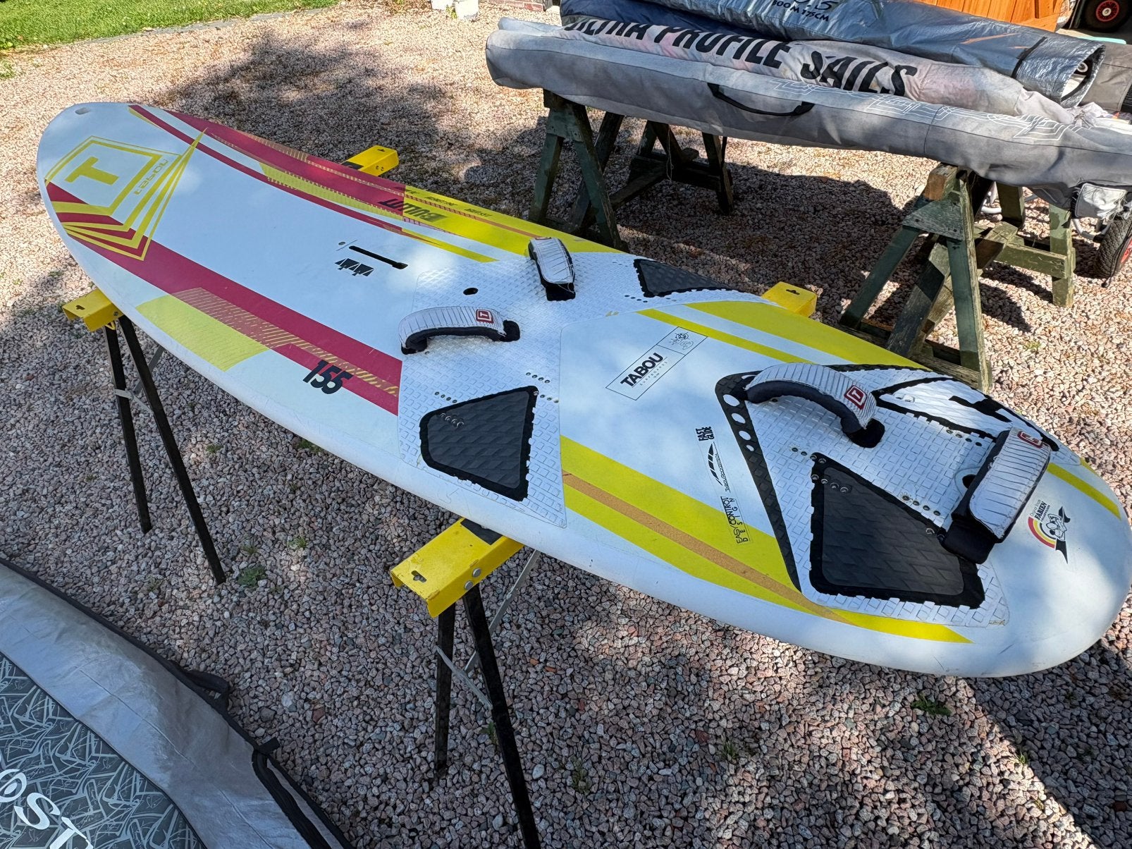 Tabou Bullit 155L incl vin en tas, Watersport en Boten, Ophalen, 250 tot 300 cm, Tabou, Zo goed als nieuw