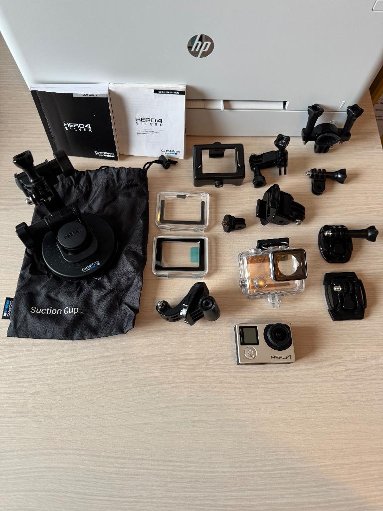 Go Pro Hero 4 (+accessoires en onderwater case), Audio, Tv en Foto, Actiecamera's, Ophalen, Zo goed als nieuw, GoPro