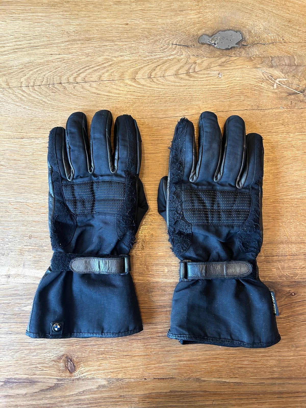 BMW Motorhandschoenen Heren Zwart Gore-Tex Geitenleer Nylon, Motoren, Kleding | Motorkleding, Ophalen of Verzenden, Tweedehands
