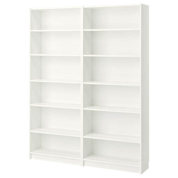 2 witte Billy Ikea boekenkasten 200 x 90 x 26, Ophalen, Met plank(en), Gebruikt, 200 cm of meer