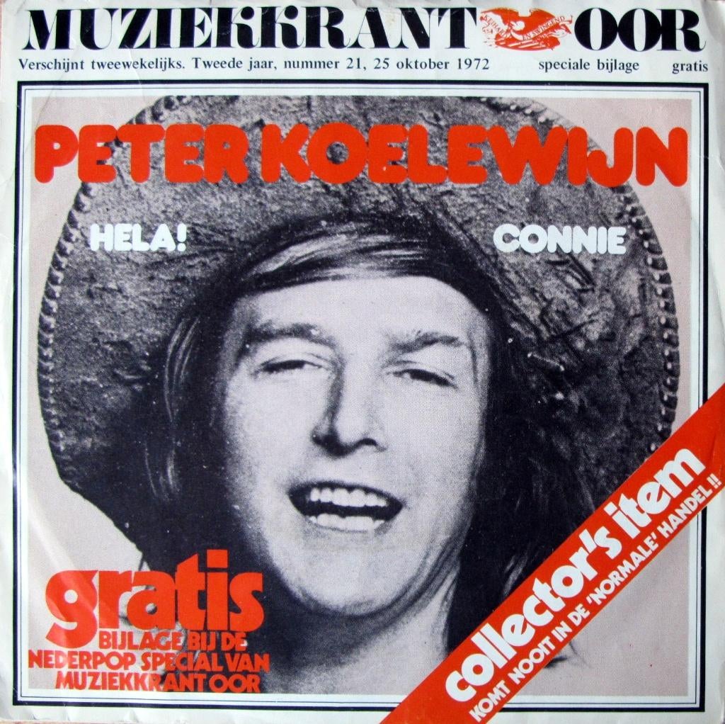 1972	Peter Koelewijn		             Hela !, Cd's en Dvd's, Vinyl Singles, 7 inch, Single, Ophalen of Verzenden, Nederlandstalig