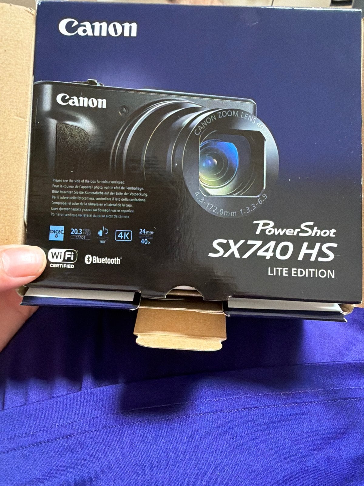 Nieuwe Canon PowerShot SX740 HS - Compactcamera in doos, Audio, Tv en Foto, Fotocamera's Digitaal, Canon, Beeldstabilisatie, Nieuw