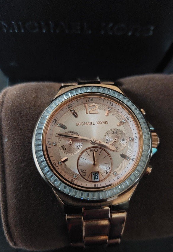 Michael Kors dameshorloge MK6213, Overige merken, Staal, Gebruikt, Ut