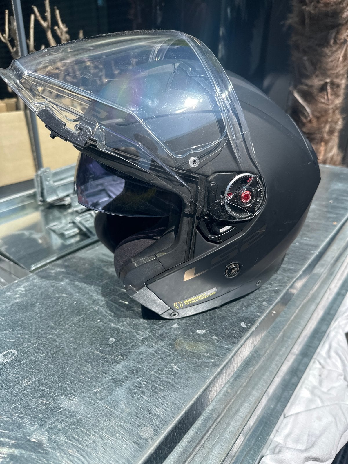 LS2 Infinity II systeemhelm - scooterhelm- motorhelm zwart, Overige merken, Systeemhelm, Heren, Ophalen of Verzenden