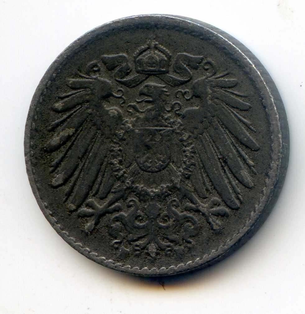 Duitsland 5 Pfennig 1915 ? IJzer, Ophalen of Verzenden, Duitsland