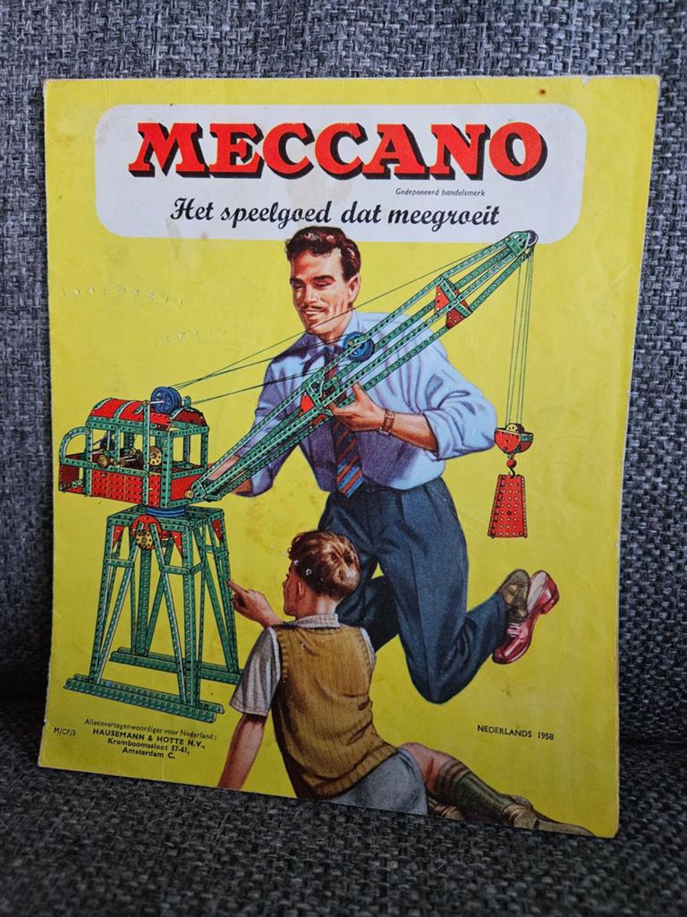 Vintage Meccano reclamefolder / brochure uit 1958, Boeken, Catalogussen en Folders, Verzenden, Zo goed als nieuw, Folder