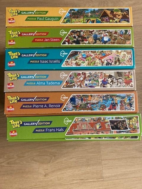 6 legpuzzels That's Life van 1000 stukjes, Ophalen of Verzenden, 500 t/m 1500 stukjes, Gebruikt, Legpuzzel