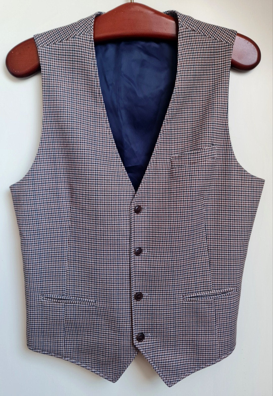 Hensen Slim Fit gilet waistcoat vest maat 46 geruit zgan top, Kleding | Heren, Ophalen, Bruin, Hensen, Zo goed als nieuw