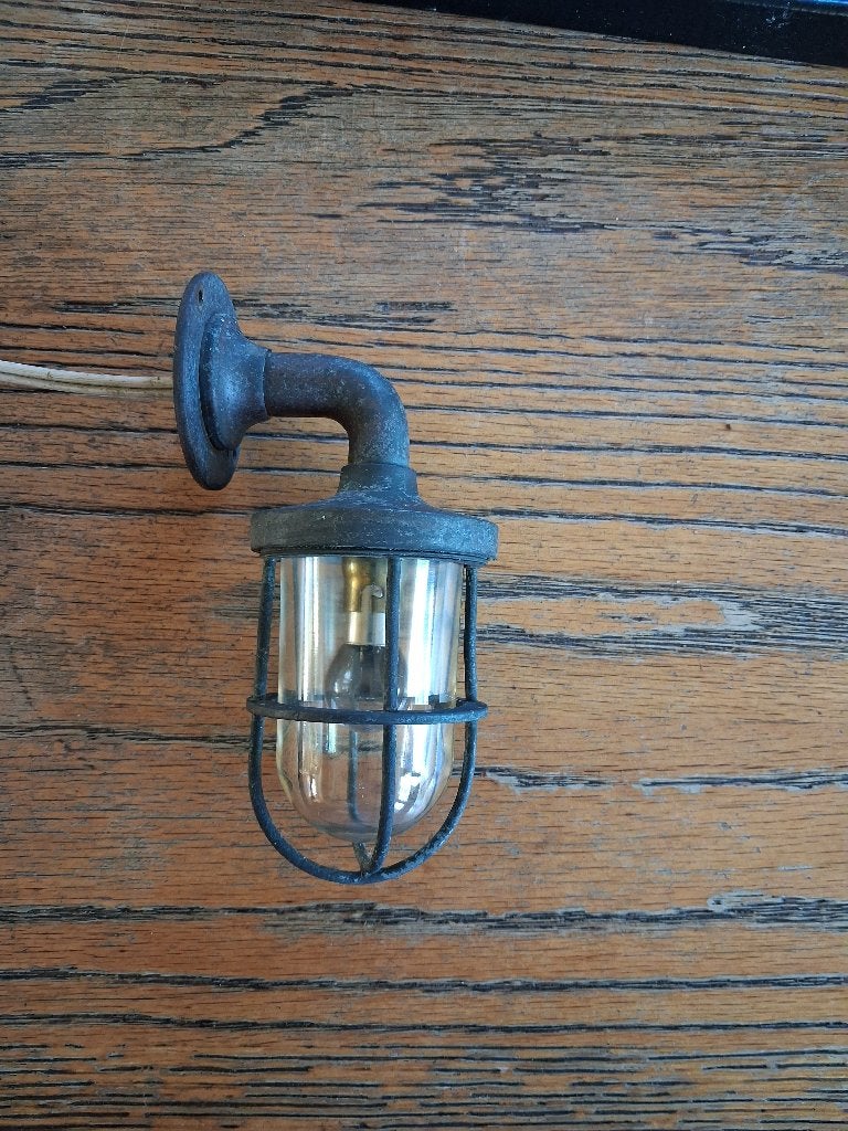 Scheepslampje, Tuin en Terras, Ophalen, Gebruikt, Minder dan 50 watt, Wandlamp