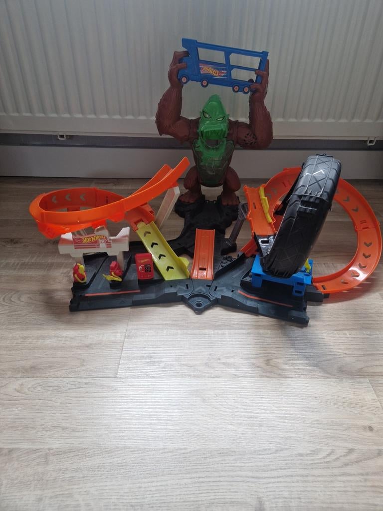 Hot Wheels Gorilla aanval baan, Ophalen of Verzenden, Gebruikt, Jongen of Meisje