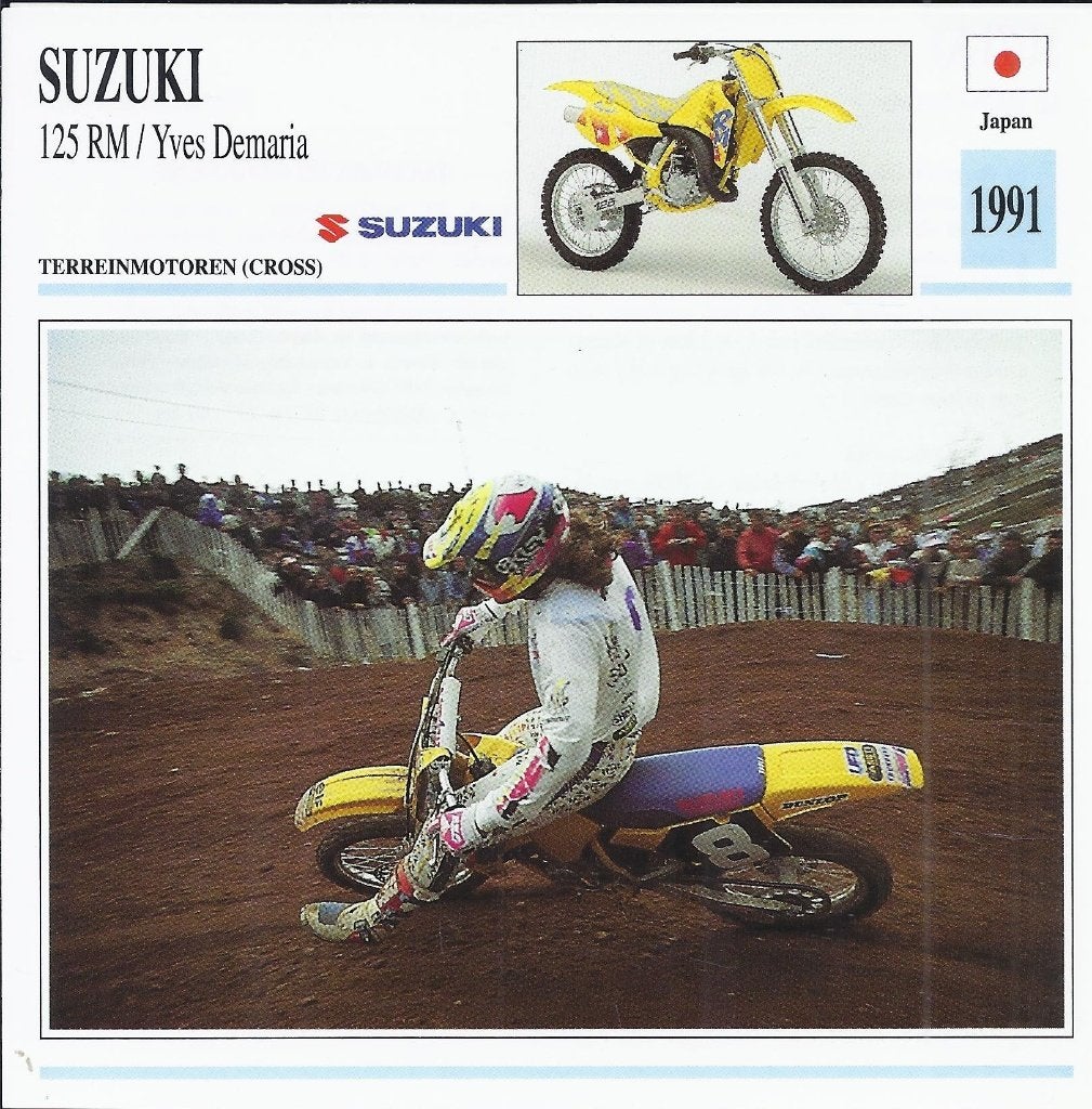 Ma71 motorkaart suzuki 125 rm, Ophalen of Verzenden, Zo goed als nieuw, Motoren