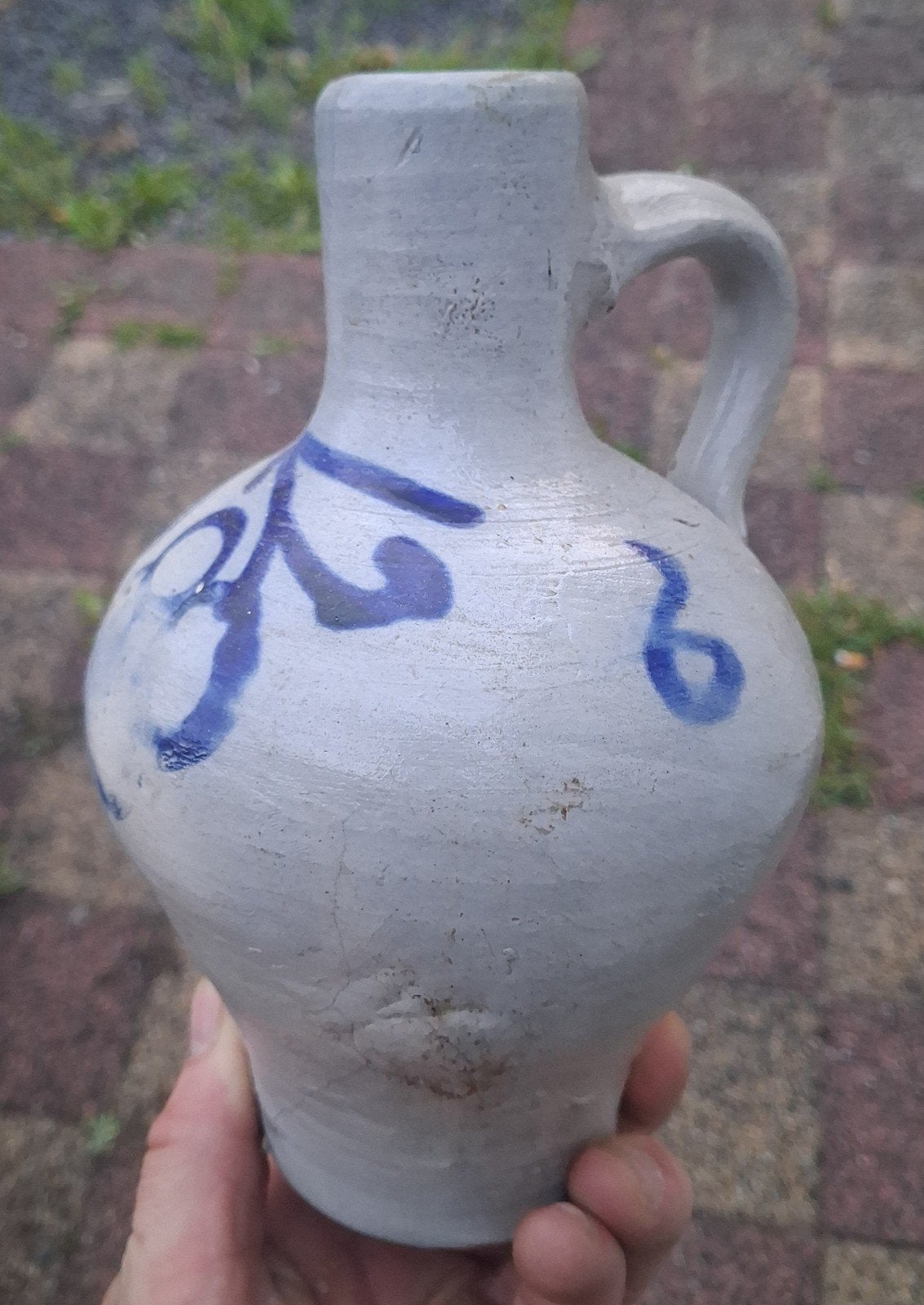 Antiek - kruik - 18e eeuw - Keuls - steengoed - RRR, Antiek en Kunst, Ophalen of Verzenden
