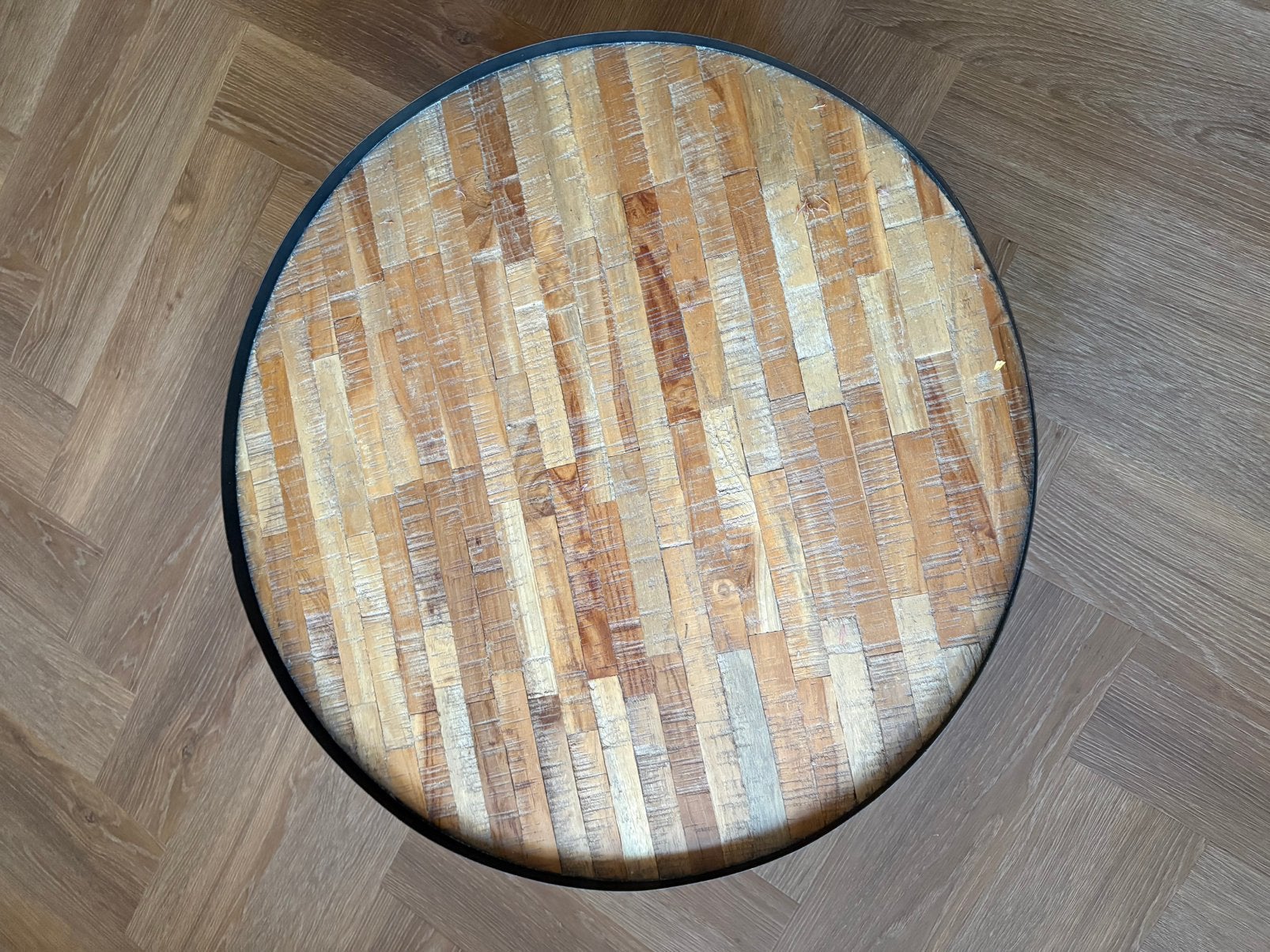 Salontafel, Ophalen, Gebruikt, 100 tot 150 cm, Rond