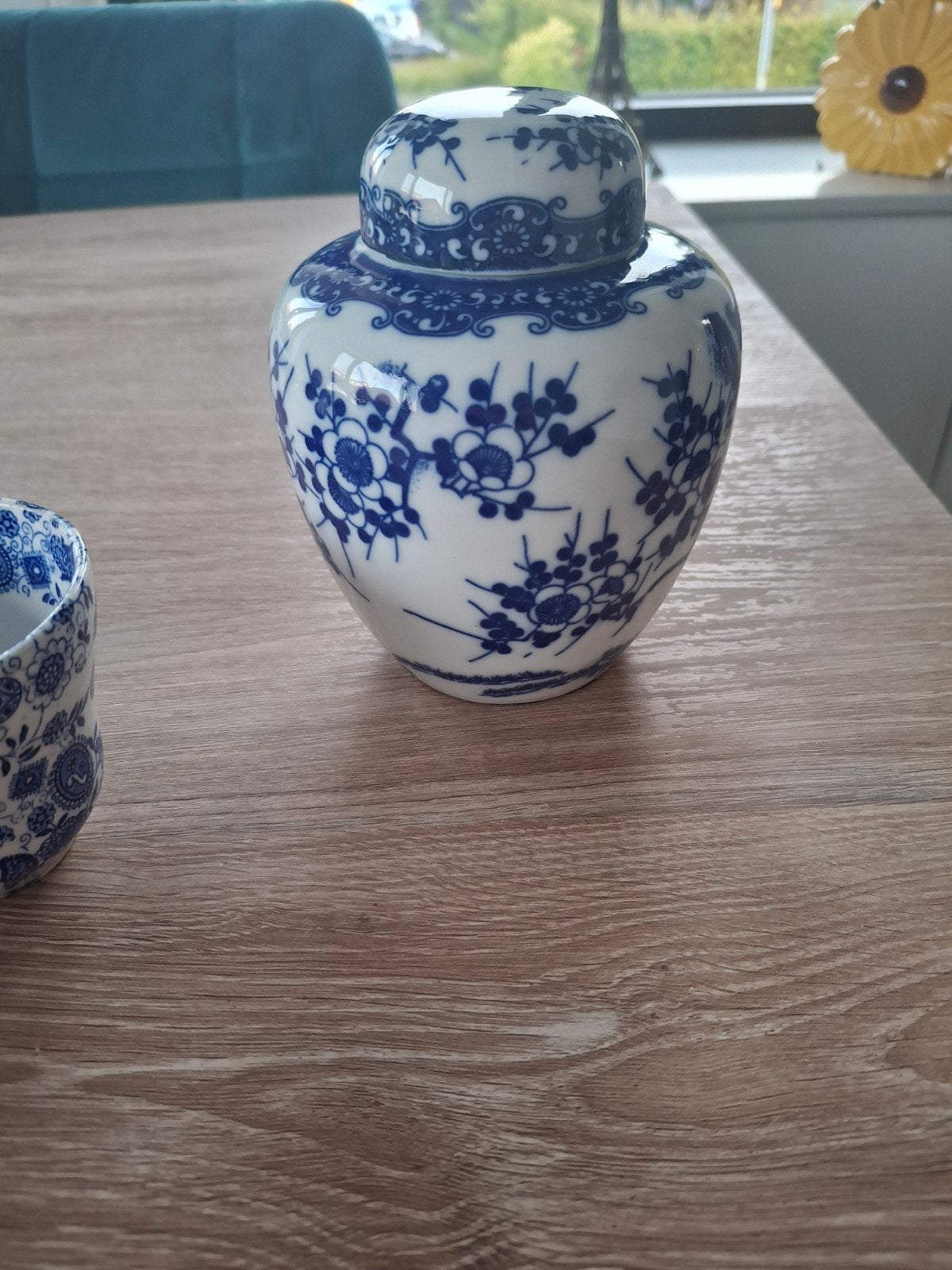 Delfts Blauw Gemberpot en Kopjes Set, Ophalen of Verzenden