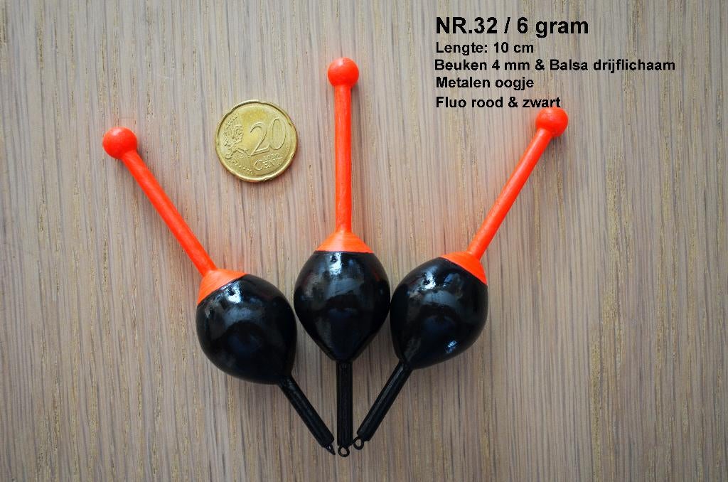DOOD AAS DOBBER HANDBUILT NR. 32 / 6 gram, Ophalen of Verzenden, Nieuw, Dobber of Lood