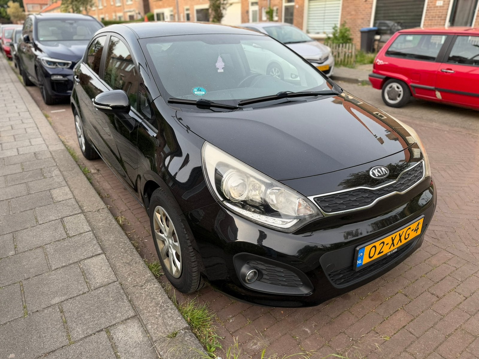 Kia Rio 1.2 I 5DRS 2012 Cvvt Plus Pack NAP Keyless, Euro 5, 40 €/maand, Zwart, 4 cilinders