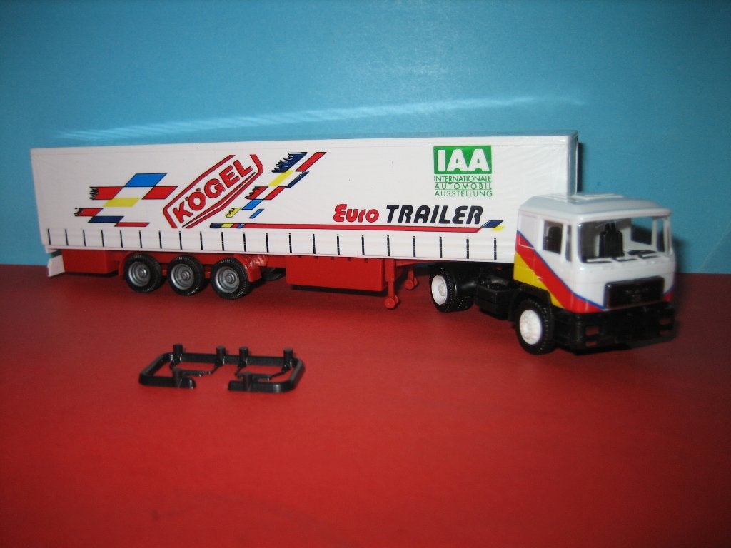 Kogel-Eurotrailer  MAN met oplegger  Herpa/Albedo, Ophalen of Verzenden, Nieuw, Bus of Vrachtwagen, Herpa