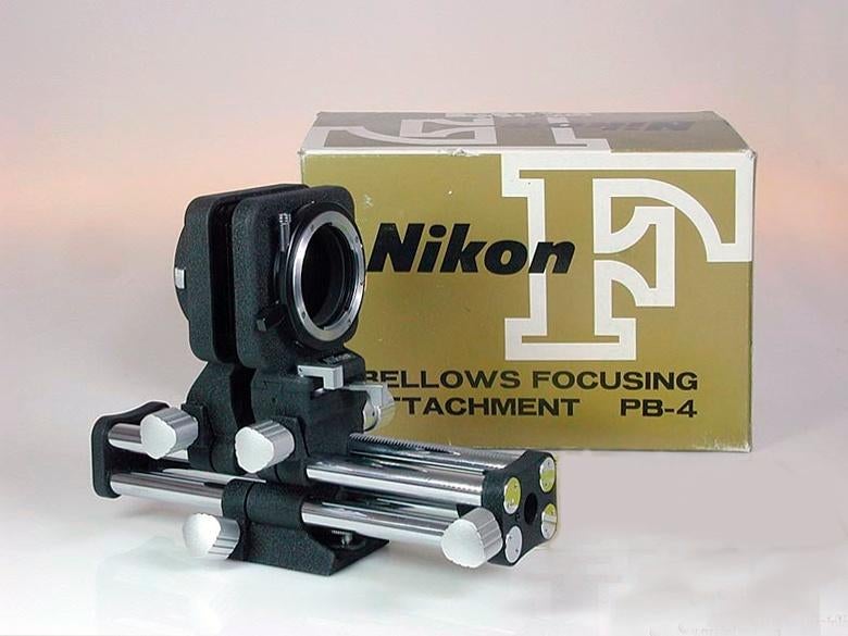 Nikon PB-4 balg en PS-4 slide copier, Ophalen of Verzenden, Zo goed als nieuw, Overige typen