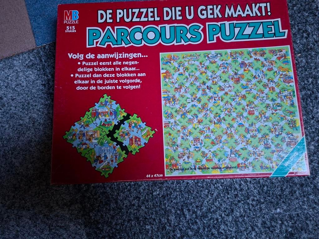 Legpuzzel 515 st. Parcourspuzzel, Ophalen, Minder dan 500 stukjes, Gebruikt