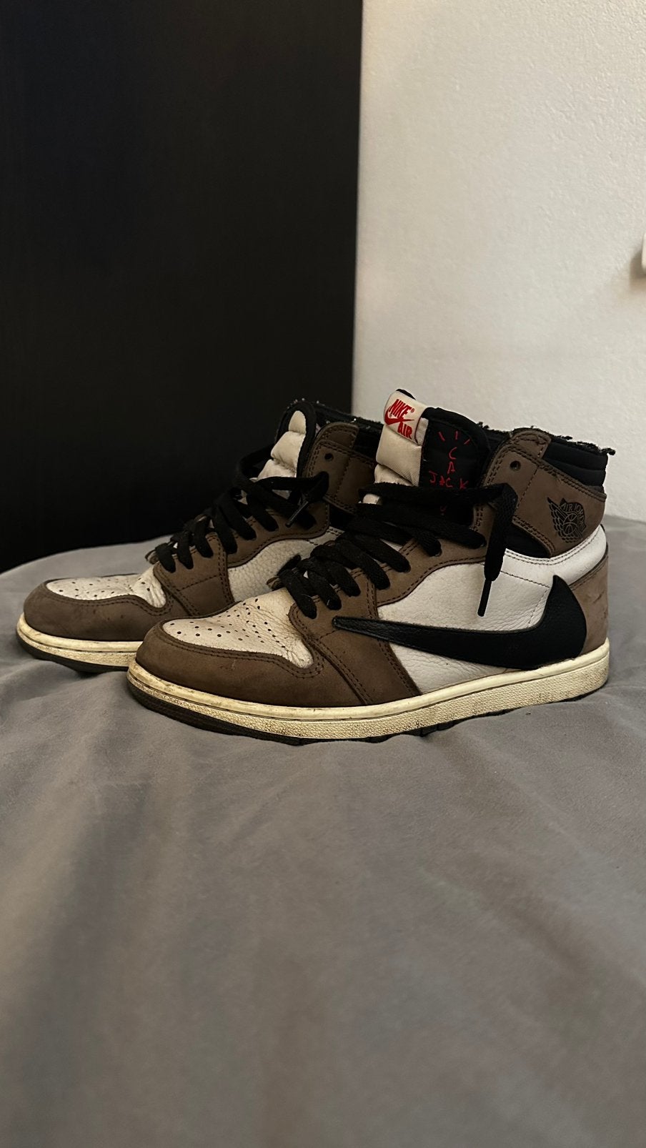 Nike air Travis scott jordan 1 high maat 41, Kleding | Heren, Schoenen, Bruin, Ophalen of Verzenden, Sneakers of Gympen, Gedragen