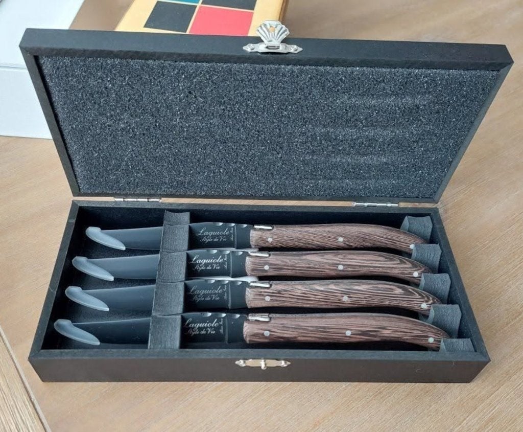 Steakmessen van Laguiole Style de Vie, Ophalen, Bestekset, Rvs of Chroom, Messenset