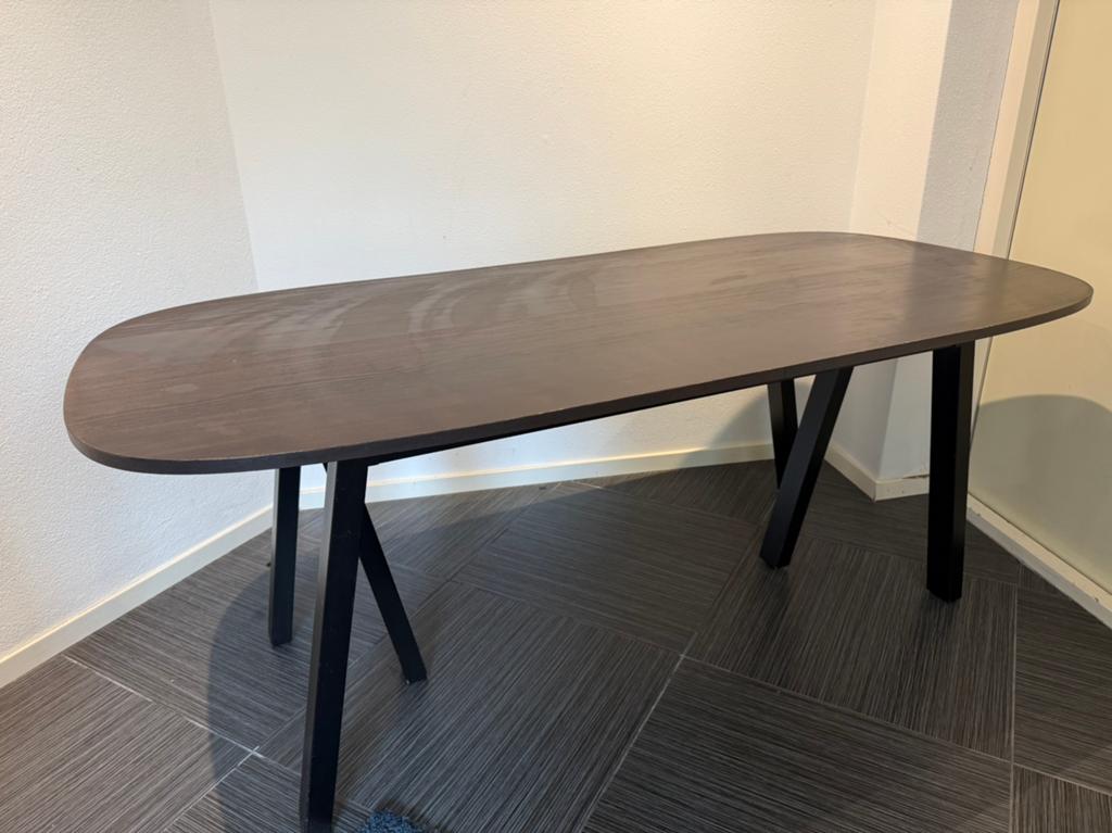 Ikea tafel eetkamertafel ovaal, Ophalen, 50 tot 100 cm, Zo goed als nieuw, Vijf personen of meer