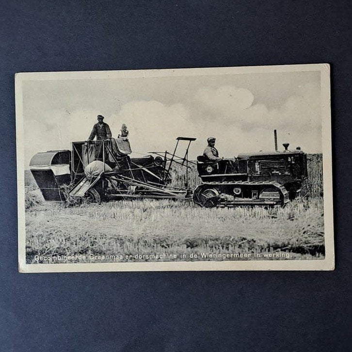 Wieringermeer Noord Holland Gecombineerde Graanmaaier 1939, Verzenden, 1920 tot 1940, Gelopen, Noord-Holland