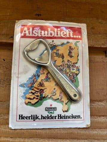Gezocht Heineken opener  / flesopener, Verzamelen, Ophalen of Verzenden, Zo goed als nieuw, Flesopener, Heineken