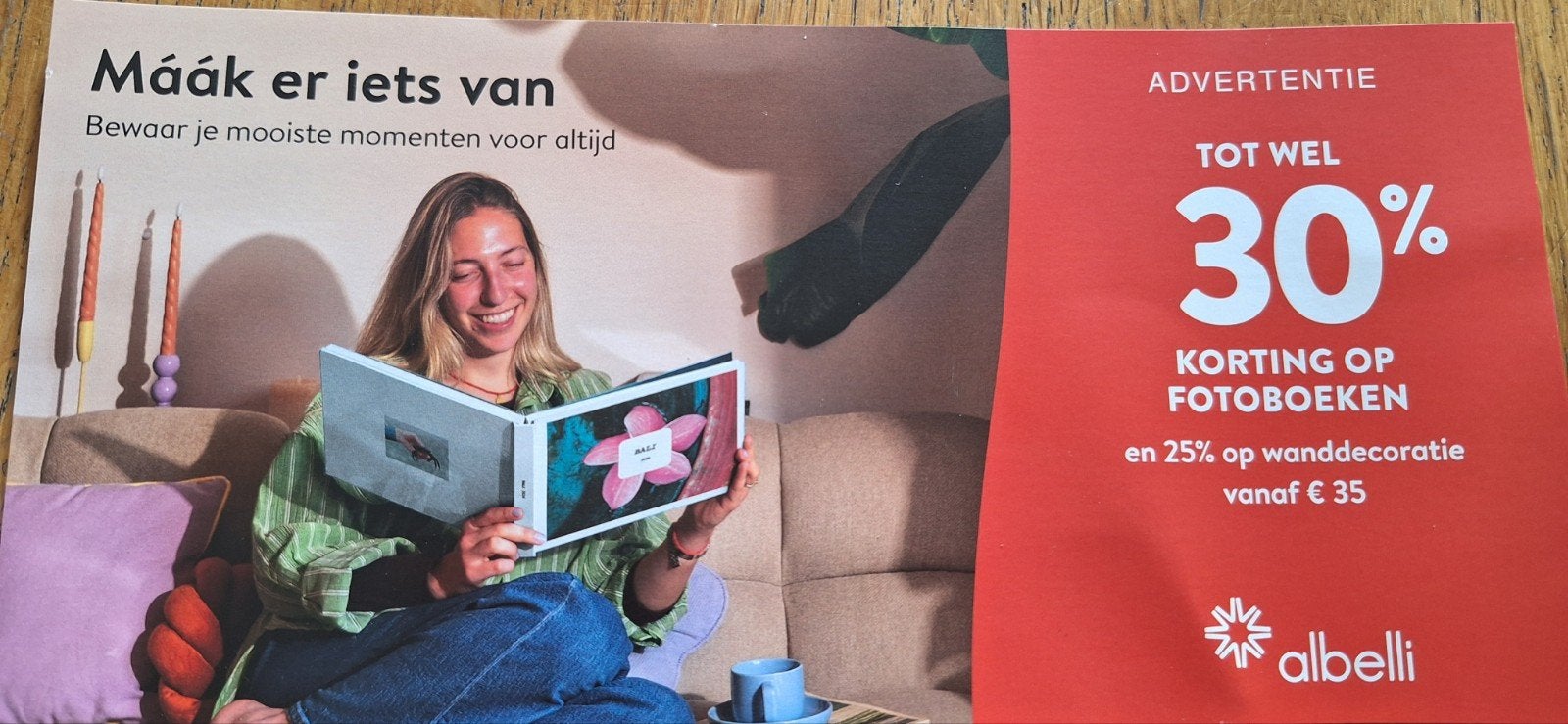 Albelli kortingscode fotoboek fotoproduct 30% korting 31 okt, Eén persoon, Kortingsbon, Warenhuis- of Winkelbon