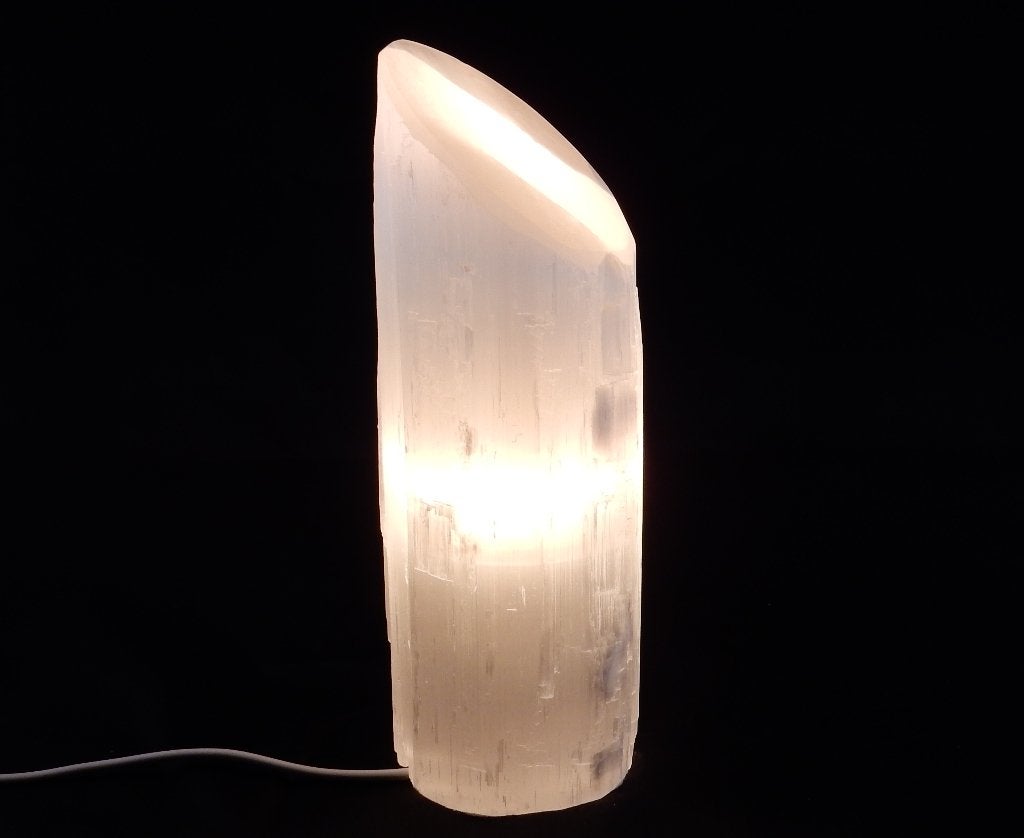 Seleniet lamp 25-35 cm inclusief lampje en stekker, Ophalen of Verzenden, Nieuw, Overige materialen