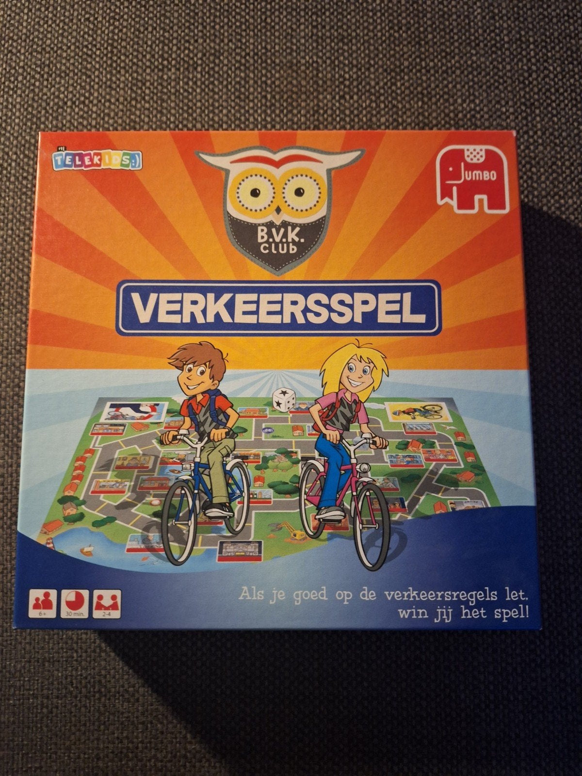 Telekids B.V.K. Club Verkeersspel Jumbo, Hobby en Vrije tijd, Drie of vier spelers, Ophalen, Gebruikt, Jumbo