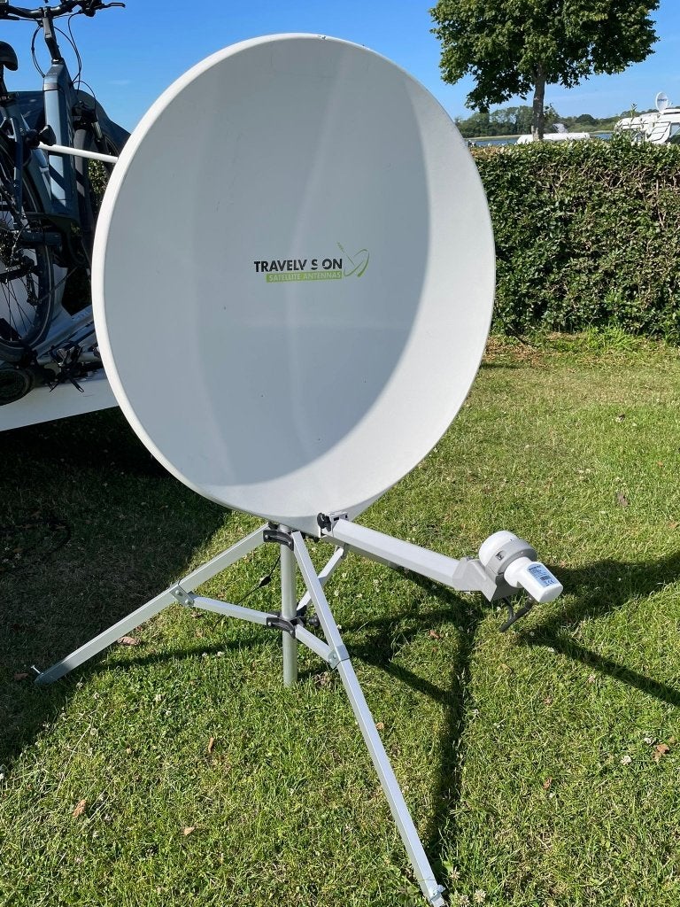 Automatische Satelliet  schotel Travelvision, Ophalen, Zo goed als nieuw, (Schotel)antenne, Overige merken