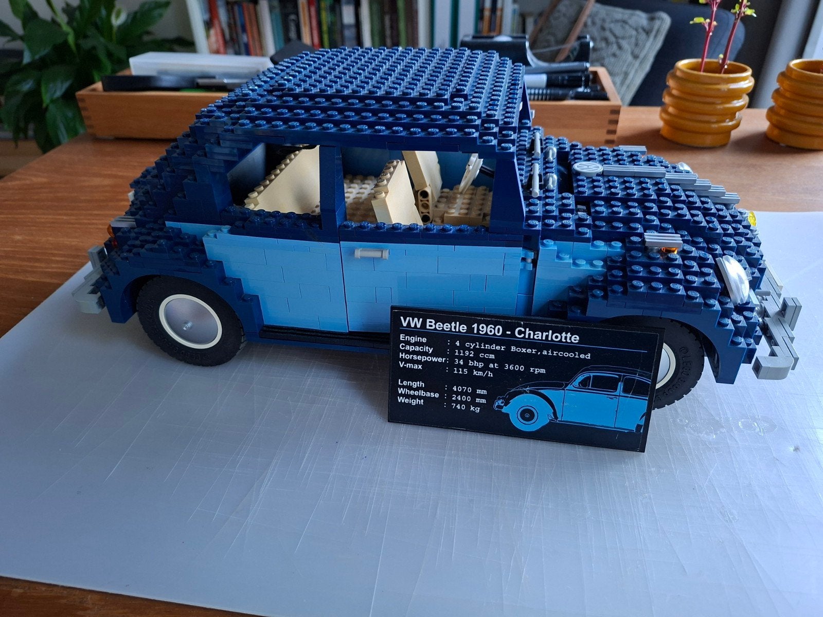 LEGO Volkswagen Kever 10187-1 met handtekening ontwerper, Ophalen of Verzenden, Gebruikt