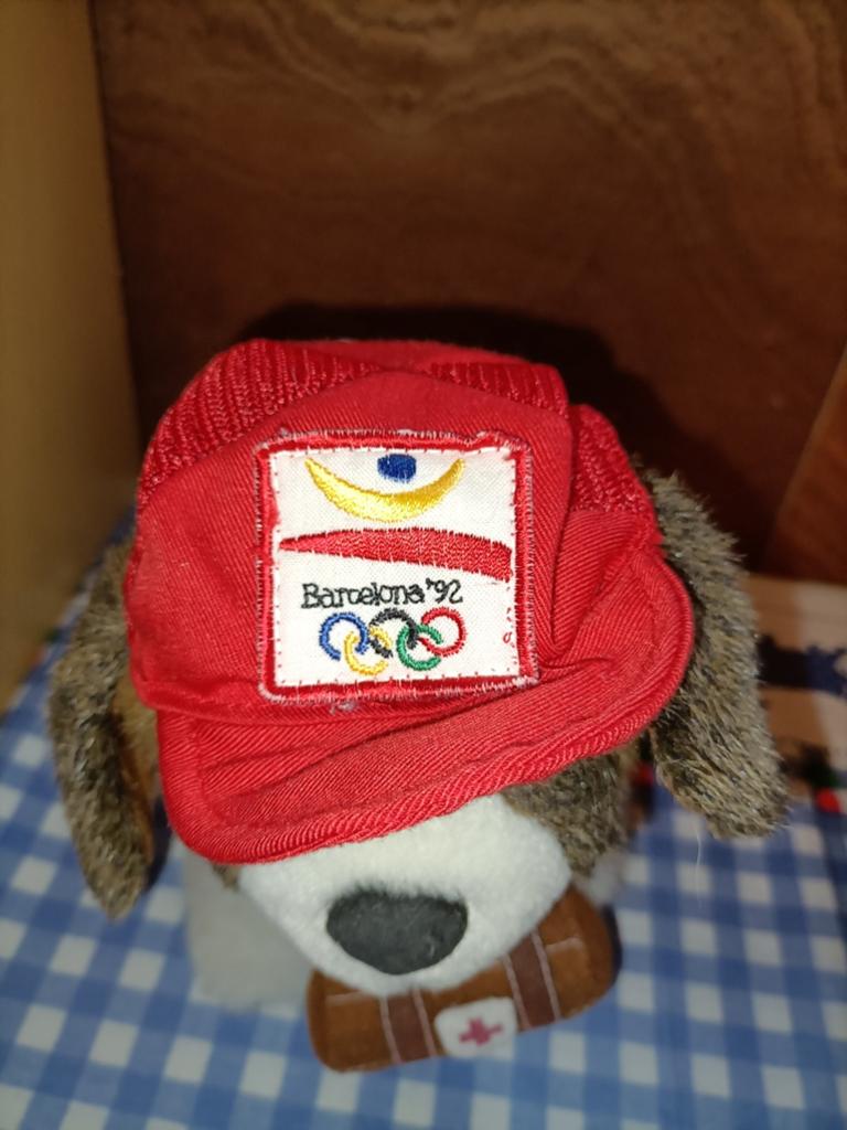 Olympische spelen Barcelona 1992 St Bernard hond knuffel, Ophalen of Verzenden, Zo goed als nieuw