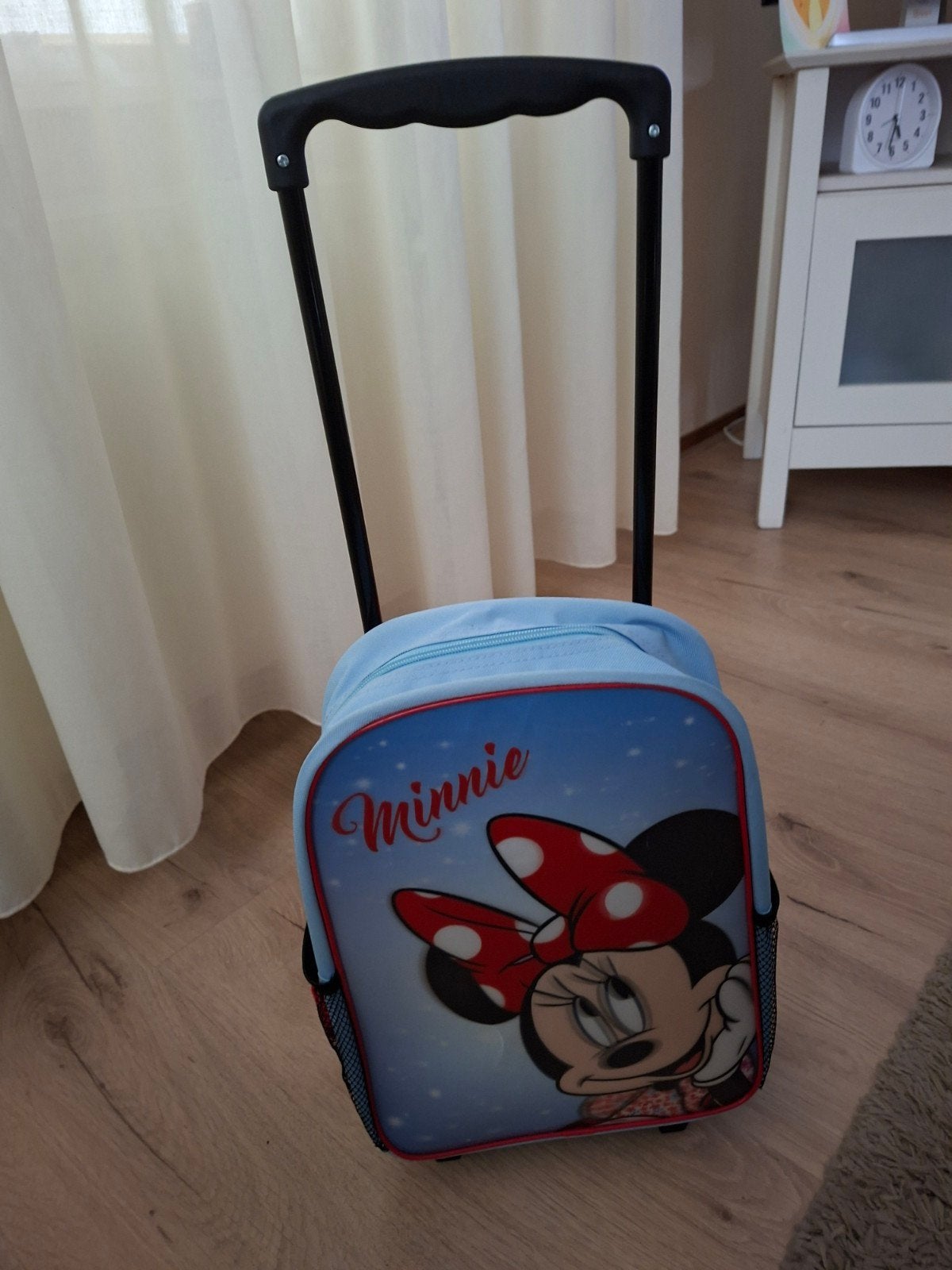 minnie mouse boodschappen karretje en rugtas, Ophalen, Nieuw, Hard kunststof, 70 cm of meer