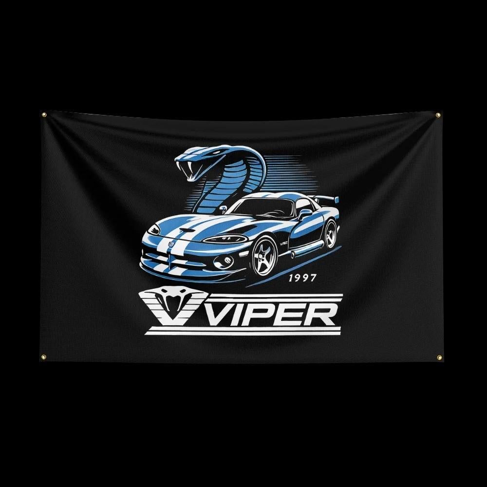 Grote vlaggen Viper (150x90cm), Ophalen of Verzenden, Nieuw