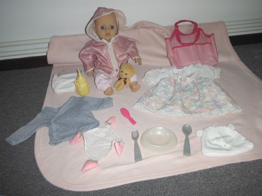 baby anabel interactief met acc, Ophalen of Verzenden, Zo goed als nieuw, Babypop