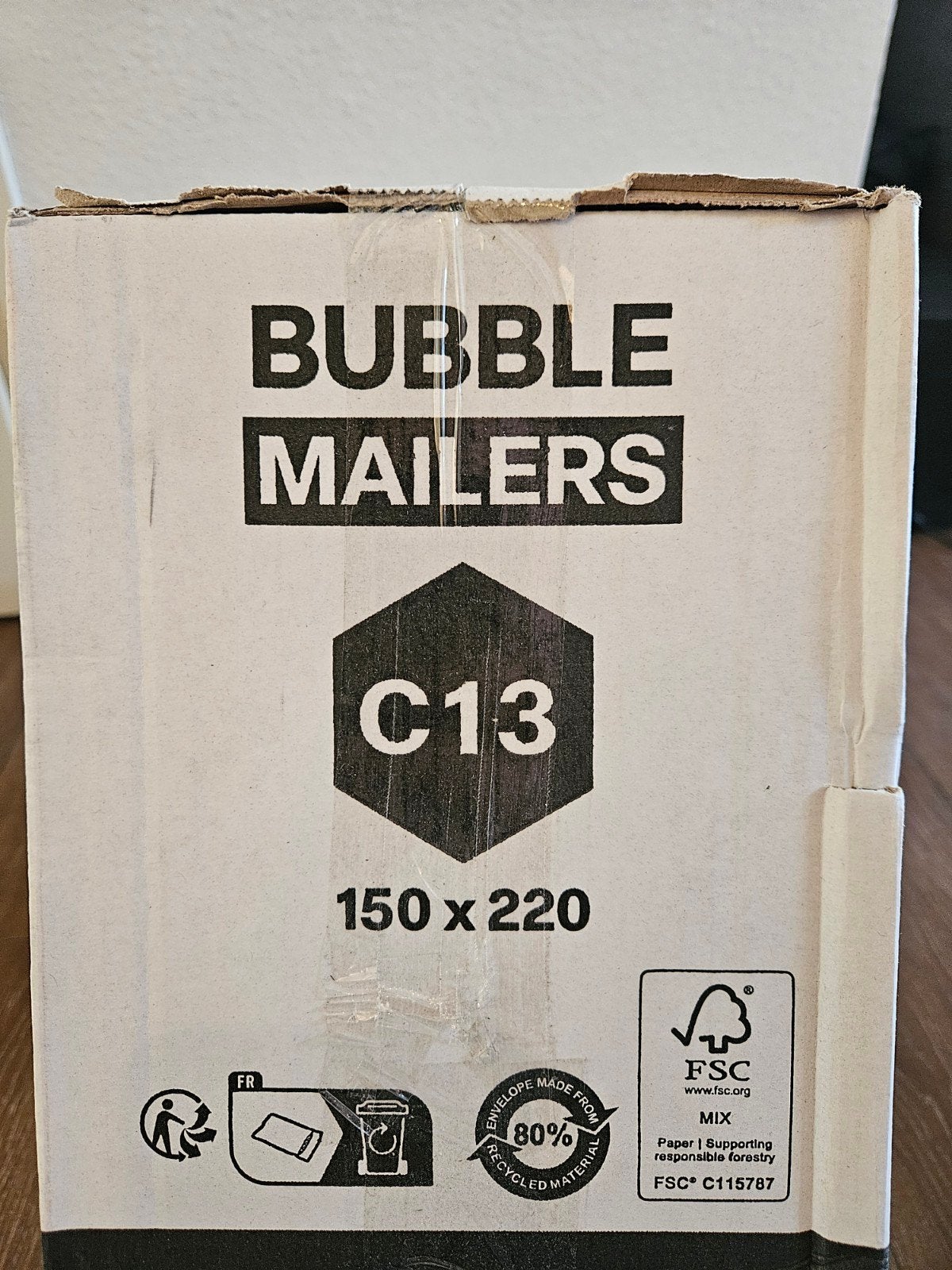 100 Inpack luchtkussen enveloppen 150x220 mm, Ophalen of Verzenden