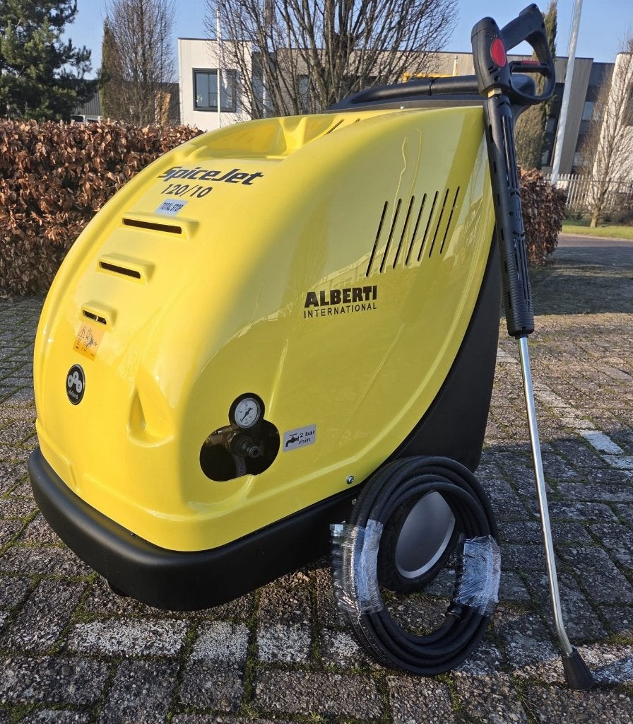 Professionele hogedrukreiniger warmwater 230V, Alberti, Nieuw, Ophalen of Verzenden, Met regelbare waterdruk