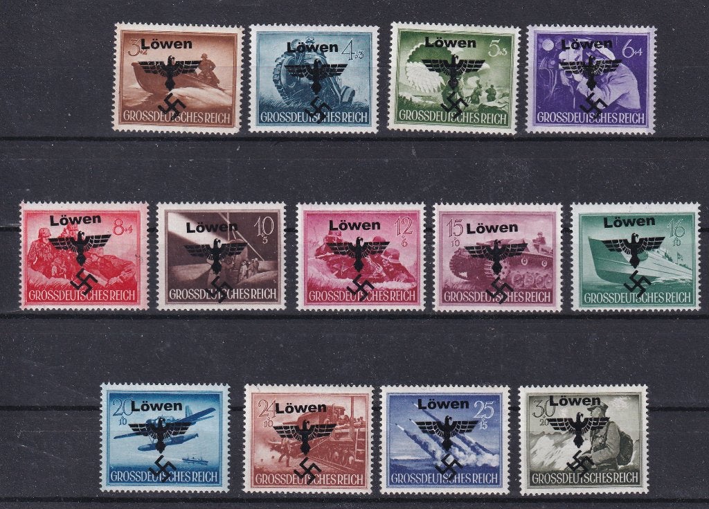 B170) WO2 Duitse bez Belgie opdruk Lowen serie maakwerk, Verzenden, Duitse Keizerrijk, Postfris
