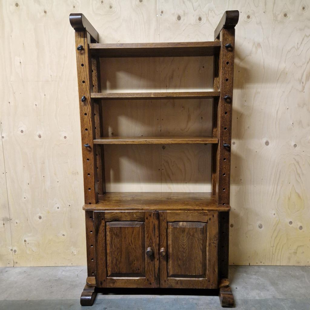 70's vintage kast wandkast eiken  modulaire boekenkast, Ophalen of Verzenden, Huis en Inrichting
