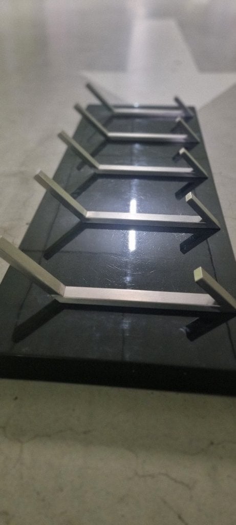 Stijlvolle design wandkapstok met 5 dubbele metalen haken, Huis en Inrichting, Wandkapstok, Overige materialen, Ophalen of Verzenden