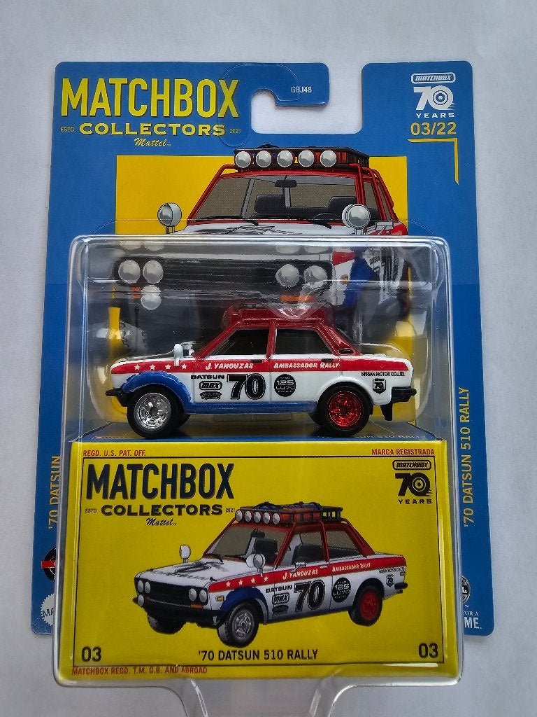 Matchbox Datsun 510 Rally collectors edition, Verzenden, Nieuw, Auto