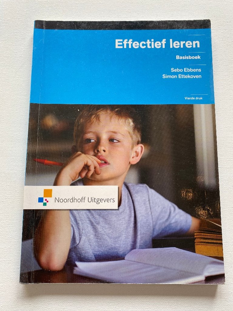 Effectief Leren Basisboek - Sebo Ebbens & Simon Ettekoven, Boeken, Gelezen, HBO, Ophalen of Verzenden, Sebo Ebbens, Simon Ettekoven