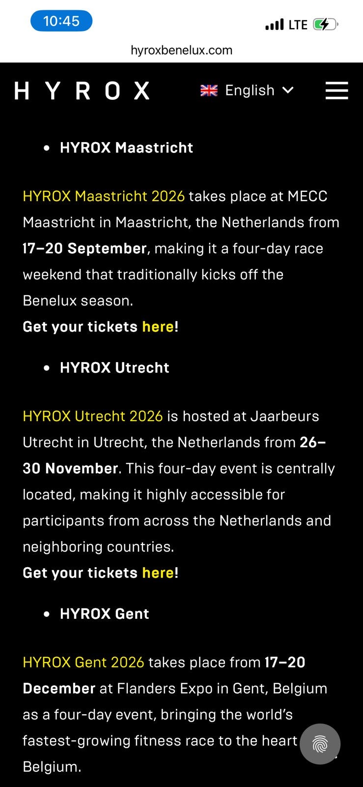Hyrox ticket voucher, Eén persoon