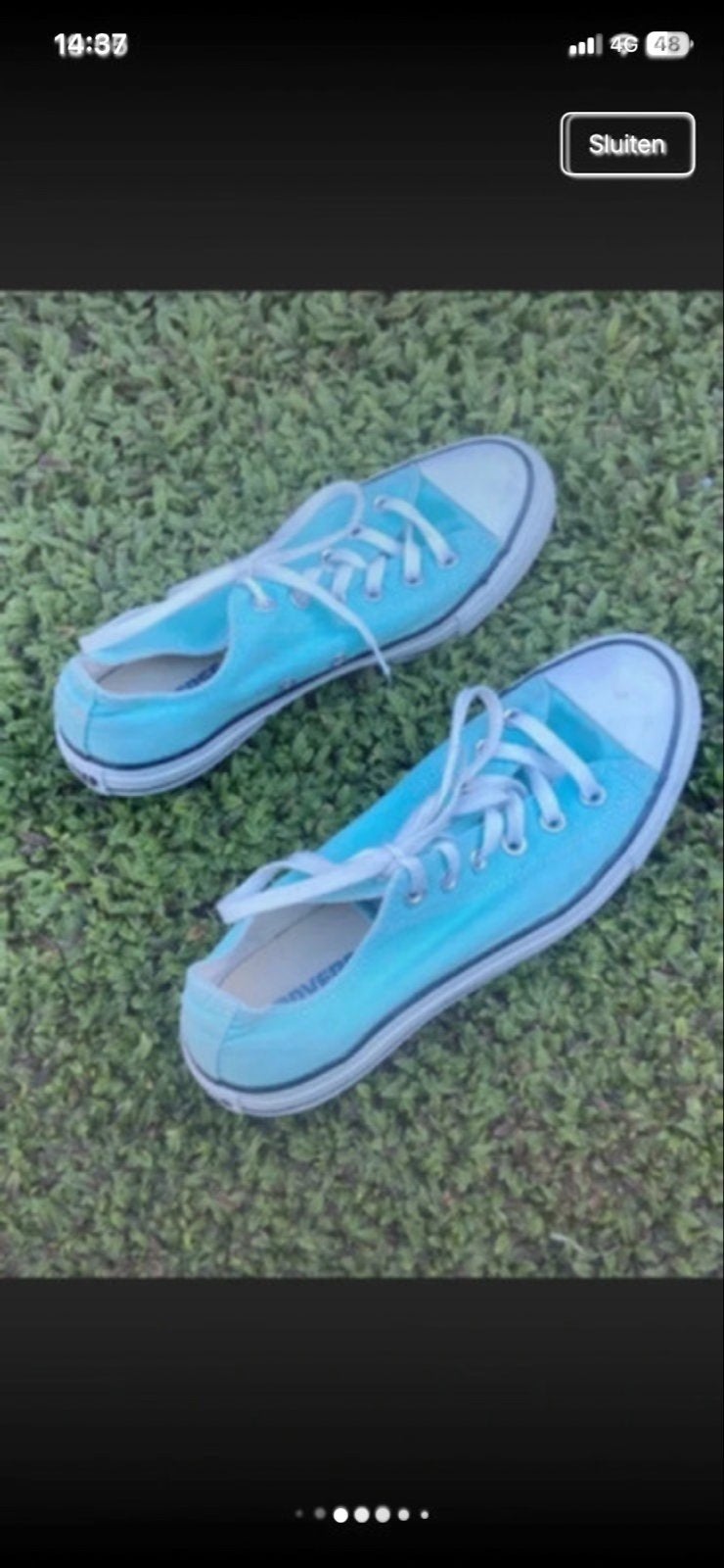 Leuke groene All Stars Converse sneakers, maat 39,5, Kleding | Dames, Schoenen, Ophalen of Verzenden, Gedragen, Groen, Sneakers of Gympen